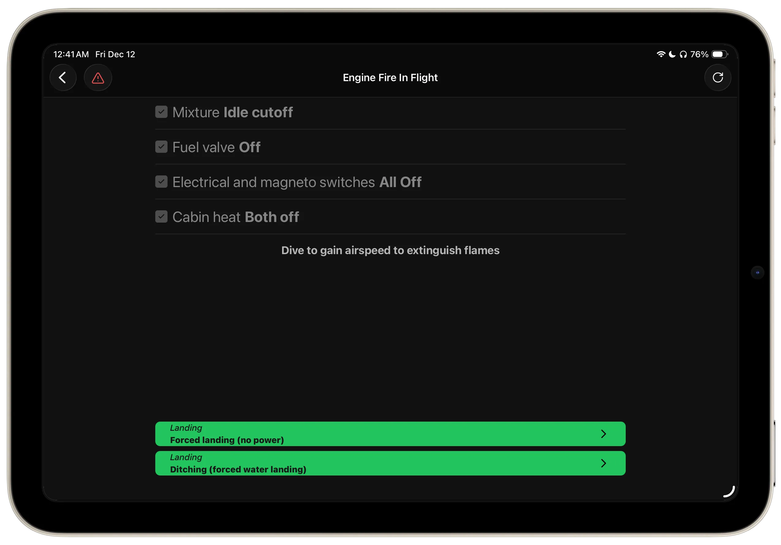 Checklist Progression